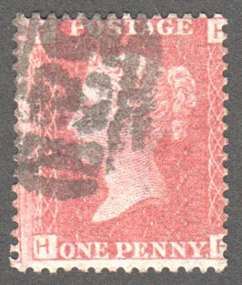 Great Britain Scott 33 Used Plate 71 - HF - Click Image to Close